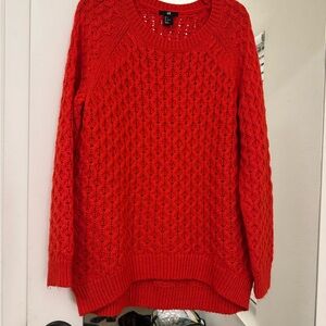 H&M Vibrant Red Knit Sweater